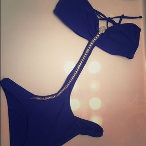 Royal blue swim suit